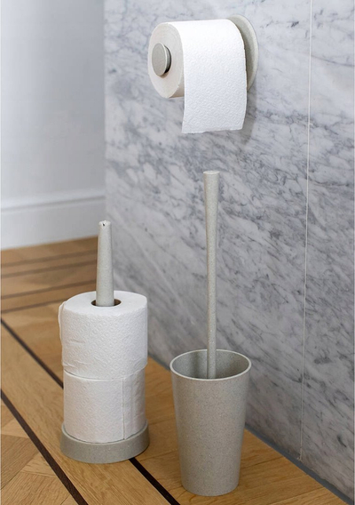 Furçë WC Koziol Rio plastike me filxhan, e bardhë