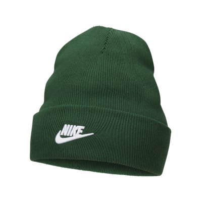 Kapelë beanie Nike NSW Utility Futura, pambuk, jeshile me të bardhë