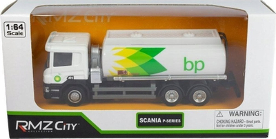 Lodër kamion Scania RMZ Daffi BP Tanker, shkalla 1:64, shumëngjyrëshe