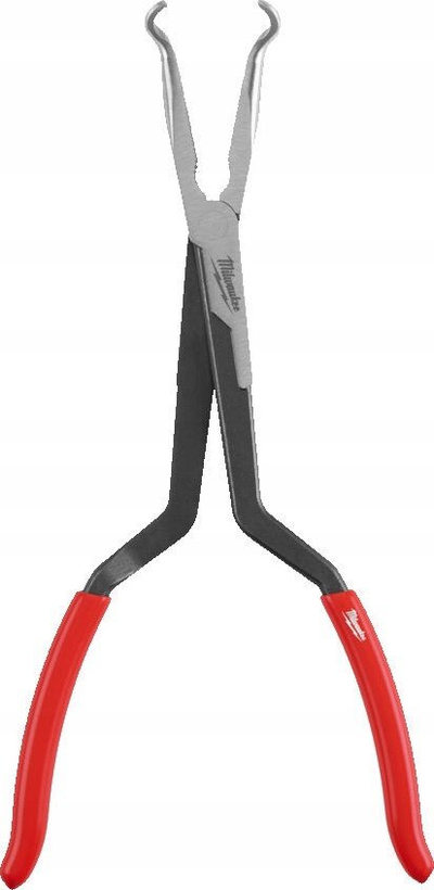 Pinca Milwaukee Long Shank me vrima, 12.7 mm, me dorezë të kuqe