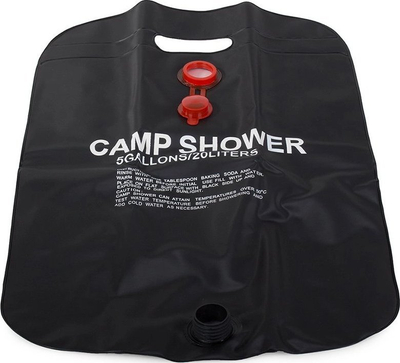 Dush kampingu me diell Camp Shower, 20L, palosës, i zi