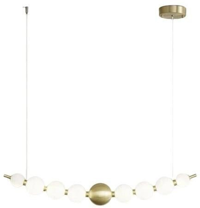 Lampë varese Domoletti TAVVA 81 cm, metal, e artë e bardhë