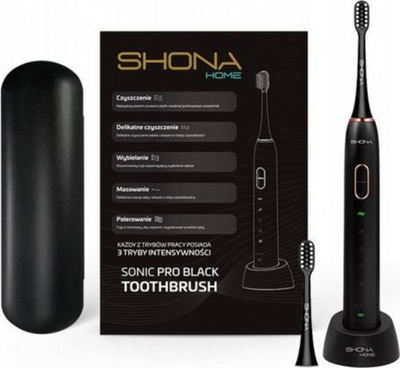 Furçë elektrike dhëmbësh Shona Med Sonic Pro, e zezë