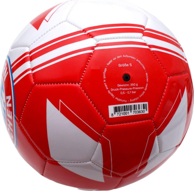 Топка за фудбал FC Bayern Munich, големина 5, PVC, црвено-бела