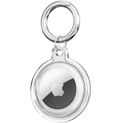 Këllëf silikoni Tech-Protect Icon për Apple AirTag, set 4 copë, transparent