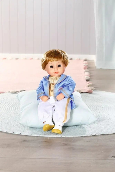 Kukull Baby Annabell Little Sweet Prince, 36cm, rrobë princi blu
