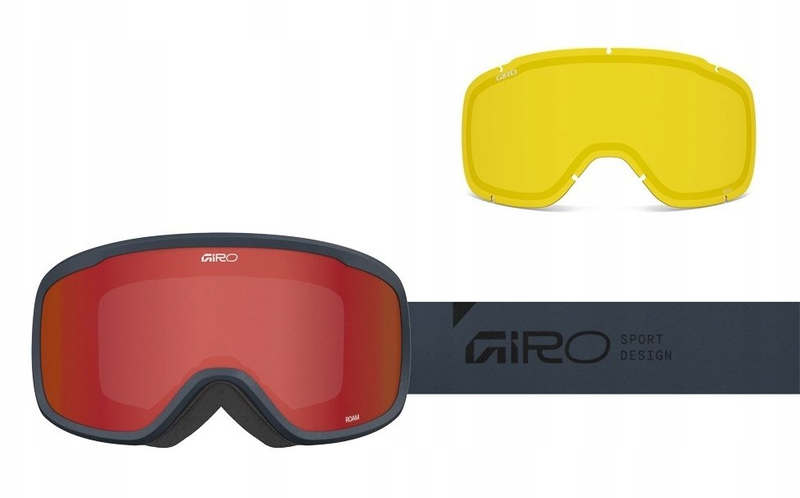Syze skish Giro Roam, Expansion View, lente Amber Scarlet, indiglo blu