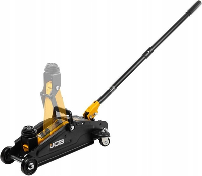 Krik hidraulik JCB T820050, 2T, lartësi 135–340mm, i zi