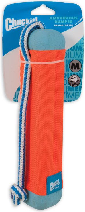 Lodër uji për qen Chuckit Amphibious Bumper, madhësi mesatare, portokalli
