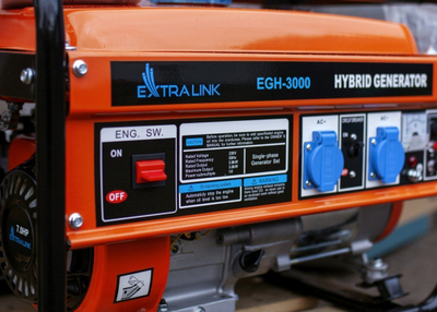 Gjenerator hibrid Extralink EGH-3000, 3kW, benzinë LPG CNG, i zi