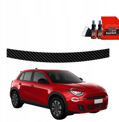 Folie mbrojtëse bagazhi Grizz BodyShield Carbon, për Fiat 600 2023-2025, karbon, e zezë
