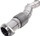 Downpipe TurboWorks BMW X3M X4M S58 3.0T, çelik inox, me mburojë termike
