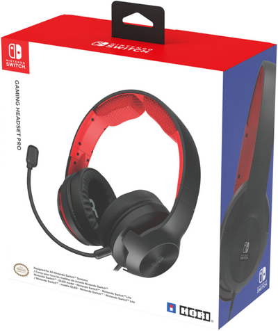 Kufje HORI SWITCH Gaming Headset, të zeza / kuqe