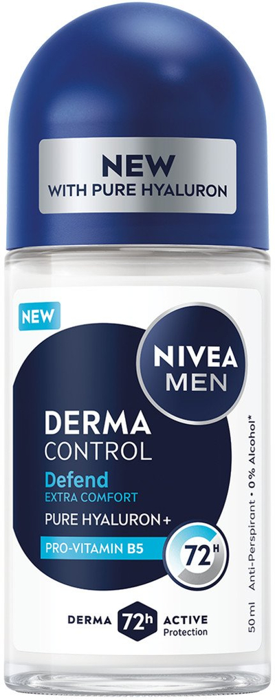 Deodorant roll on NIVEA Men Derma Control Defend, antiperspirant, 50ml
