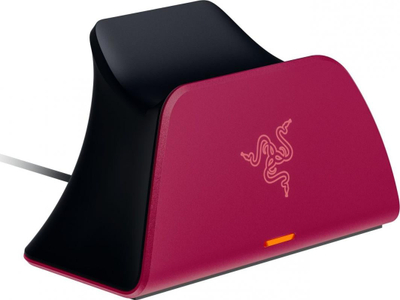 Stacion karikimi për kontroller PS5 Razer DualSense, i zi/rozë