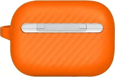 Mbrojtëse Uniq Vencer për AirPods Pro 2, silikoni, me karabinë, portokalli