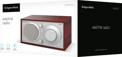 Radio për në shpi Kruger&amp;Matz KM 823, FM/AM, AUX 3.5mm, altoparlant i fortë