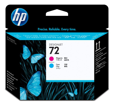 Kokë printimi HP No. 72 C9383A, cyan dhe magenta