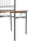 Set ngrënieje 5-pjesësh Peary 110x60x74Hcm (HM9416.12), argjendtë