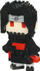 Set ndërtimi Nanoblock Kawada NBCC 138 Itachi Uchiha, 160 copa, Naruto Shippuden, i zi