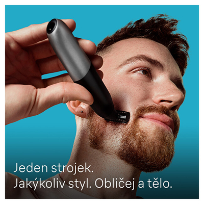 Trimmer për mjekër Braun Series X XT5100, pa kabllo, i zi gri