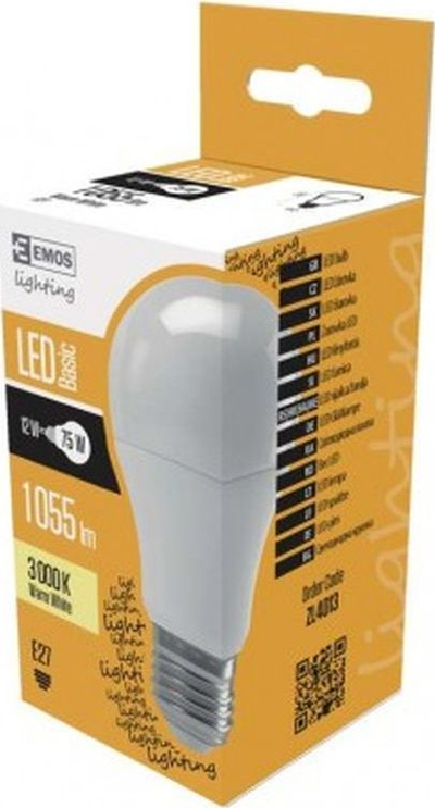 Llambë LED EMOS Basic A60, 11W E27, 1055 lm 3000K, dritë e bardhë e ngrohtë