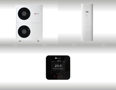 Pompe nxehtësie ajër ujë Saunier Duval GeniaAir HA 12 5 OS, 11.8 kW, trefazore 400 V, e bardhë