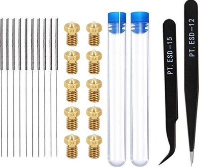 Set për kujdes grykash 3D printer Oem E3D, 0.4 mm, metal