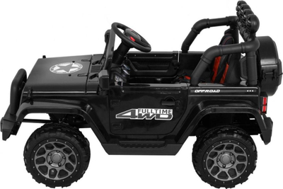Veture elektrike lodër Ramiz Jeep Off-Road, 12V 10Ah, 4x4 me telekomandë, e zezë