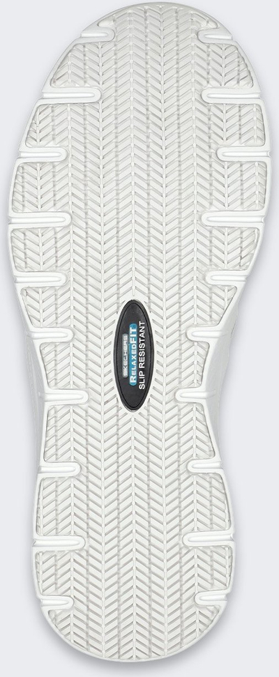 Работни чевли Skechers Work Flex Advantage Bronwood, slip on, Memory Foam, бели, број 38