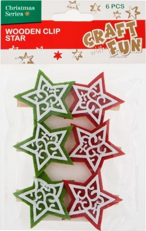 Set kapëse letrash për zbukurim Craft with Fun, 6 copë