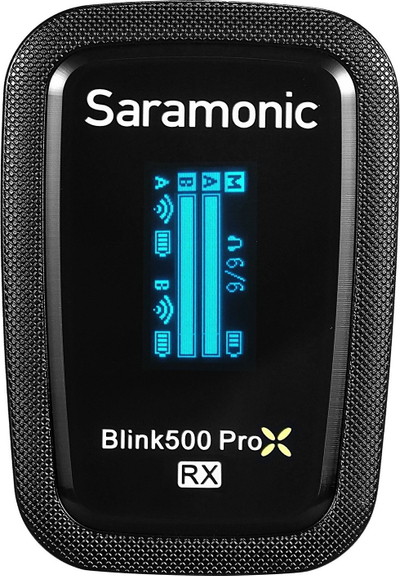 Set mikrofona wireless Saramonic Blink500 ProX Q2, sistem 2.4 GHz, 2 transmetues 1 marrës, i zi