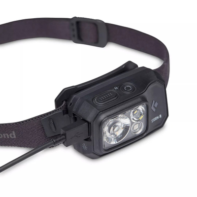 Llambë koke Black Diamond Storm 500-R, e rikarikueshme, e zezë