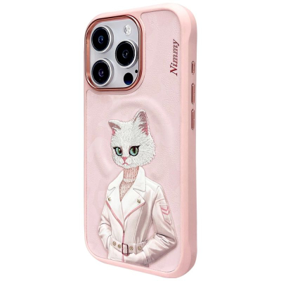 Korja telefoni Nimmy Magnetic Fashion Cute Pet MagSafe, për iPhone 16 Pro Max, rozë