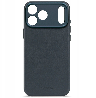 Futrollë Decoded Leather Backcover për Apple iPhone 17 Pro, mbështetje MagSafe, lëkurë premium, blu Navy Shadow