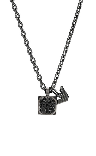 Qafore për meshkuj Emporio Armani EGS3083060, 50 cm, e argjendtë