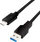 Kabllo USB LogiLink CU0171, USB A në USB C, 3 m, e zezë