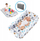 Пренослив креветче за бебе Hobby Kids Travel Node 2 во 1, склопив душек 98x58 cm, антиалергиски памук, повеќебоен