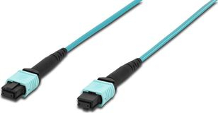 Fibër optike Digitus(DK- 2566- 30/3), MPO - MPO, OM3, 1 m, e kaltër