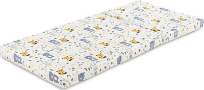 Dyshek udhëtimi për fëmijë Sensillo Travel Mattress Friends from the Forest, 120x60 cm, palosës, shumëngjyrësh
