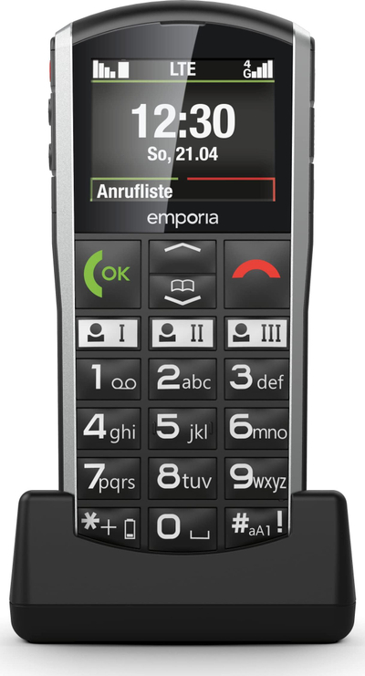Telefoni për të moshuar Emporia Simplicity LTE, 2", 4G, i zi