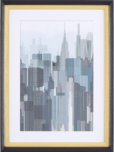 Tablo e kornizuar BAMAKO Urban Motif, 30 x 40 cm, motiv urban, gri