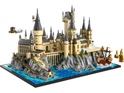 Set ndërtimi LEGO Harry Potter Hogwarts Castle and Grounds 76419, model koleksionues, shumëpjesësh