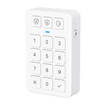 Tastierë wireless sigurie X-Sense SKP0A, rreze 500 m, me buton paniku, e bardhë