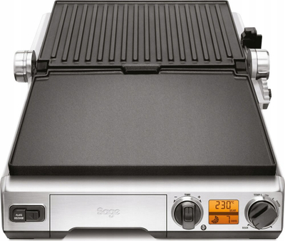 Grill kontakti Sage BGR820, 2400W, sipërfaqe 884 cm², inox