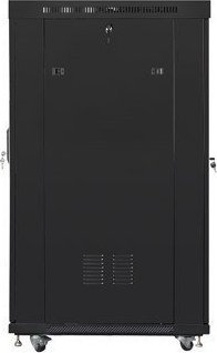 Kabinet rrjeti Lanberg Cabinet FF01, 19" 22U 800x1000, derë e shpuar, i zi
