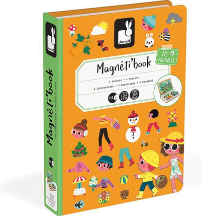 Lojë puzzle magnetike 4 stinët, koleksioni Magnetibook 2018