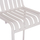 Karrige bar alumini RACHEL HM6341.02, 47x56.5x98.5cm, e bardhë