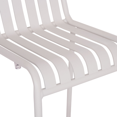Karrige bar alumini RACHEL HM6341.02, 47x56.5x98.5cm, e bardhë