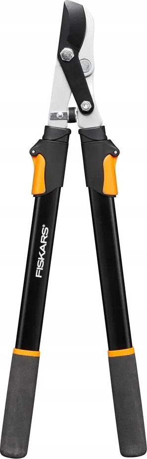 Gërshërë teleskopike për krasitje Fiskars Solid, për degë deri 45mm, portokalli me të zezë